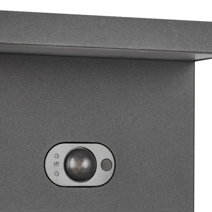 Anthrazit Solar Außen Wandleuchte Modern, Nesrin, 5W, White Switch LED, IP65