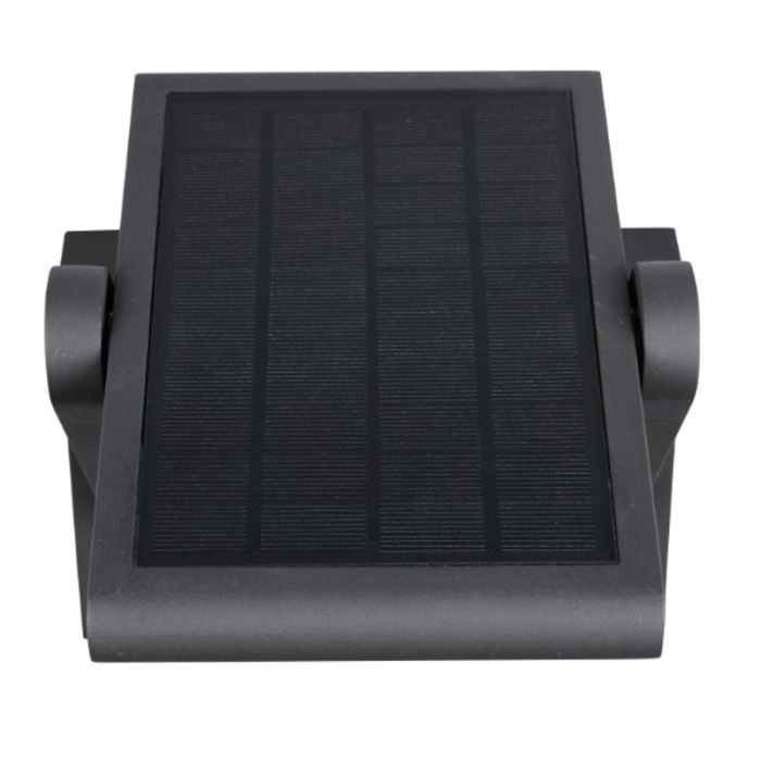 Anthrazit Solar Außen Wandleuchte Modern, Maku, 5W, White Switch LED, IP65