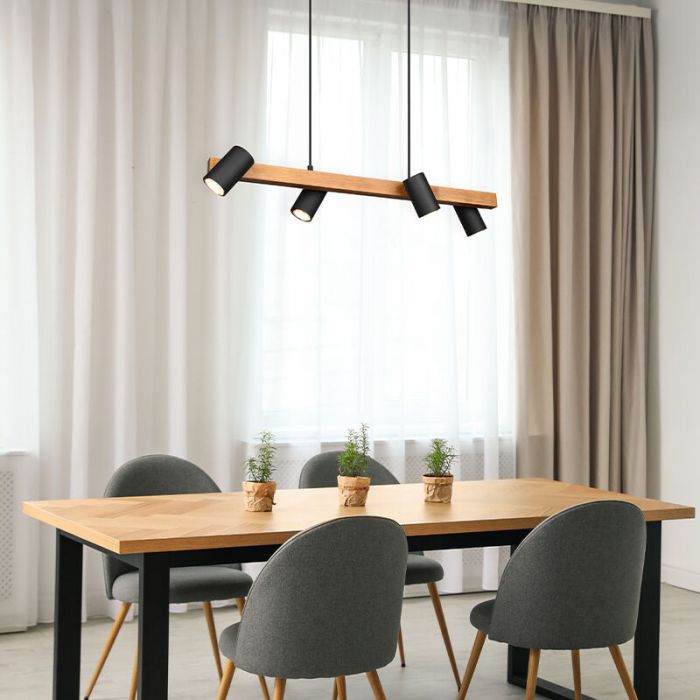 Schwarze Pendelleuchte Modern, Kaso