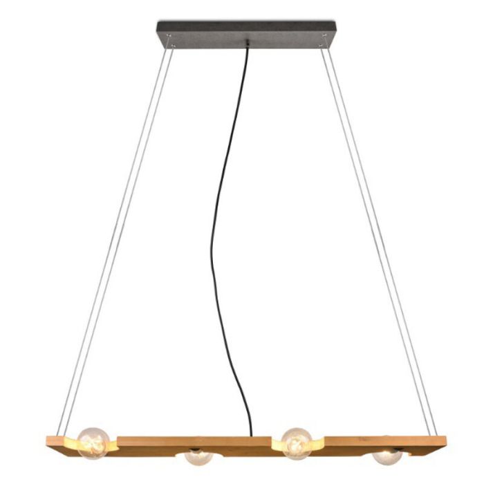Holz Pendelleuchte Braun, Dyonne