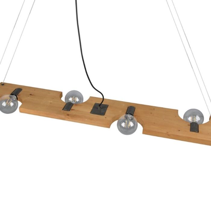 Holz Pendelleuchte Braun, Dyonne