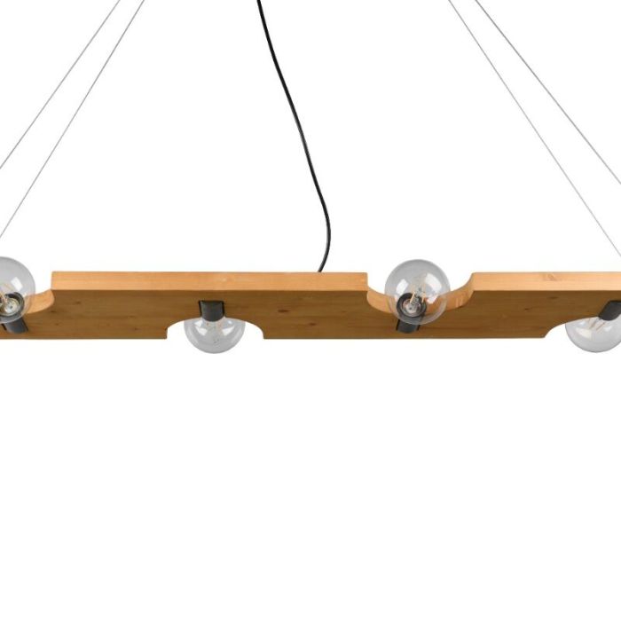 Holz Pendelleuchte Braun, Dyonne