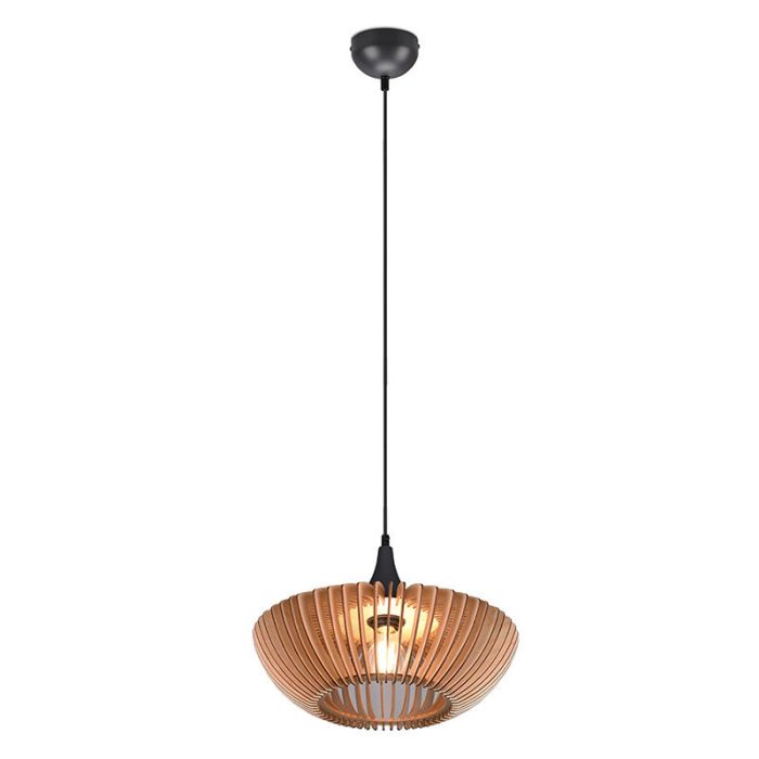Holz Pendelleuchte Braun, Mirjan