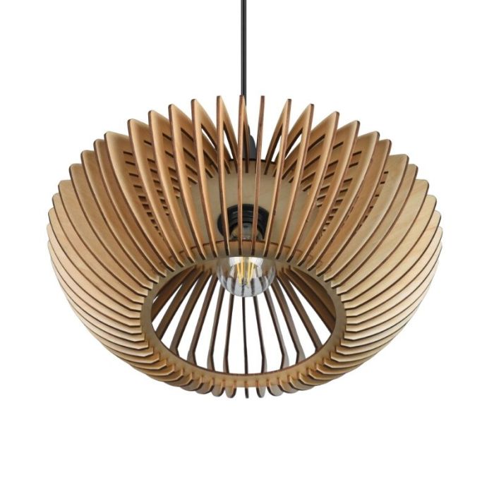 Holz Pendelleuchte Braun, Mirjan