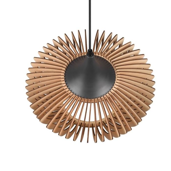 Holz Pendelleuchte Braun, Mirjan