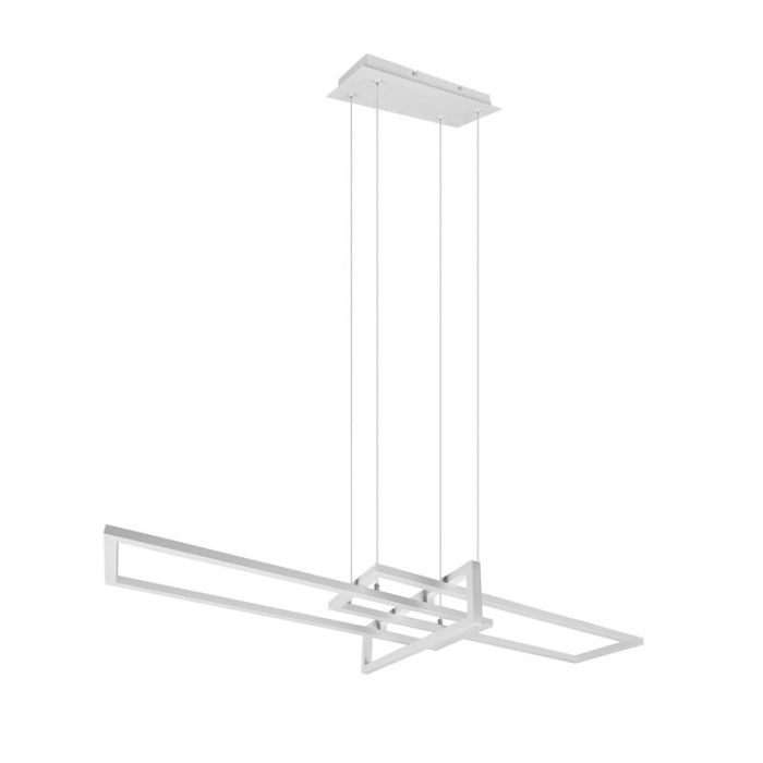 Weiße Pendelleuchte Modern, Hatun, 34W, 4000K LED