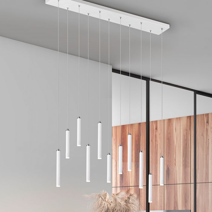 Weiße Pendelleuchte Modern, Jessamy, 2,5W, 3000K LED