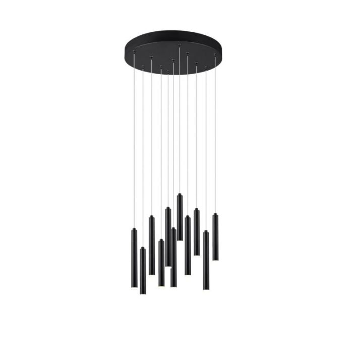 Schwarze Pendelleuchte Modern, Jessamy, 2,5W, 3000K LED