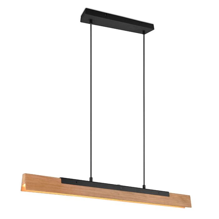 Holz Pendelleuchte Braun, Neville, 25W, 3000K LED, 3-stufig dimmbar
