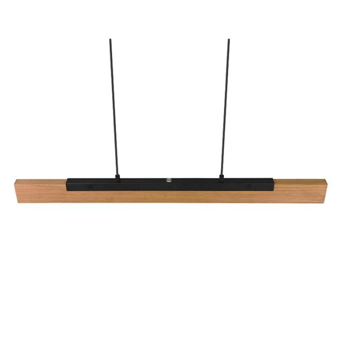 Holz Pendelleuchte Braun, Neville, 25W, 3000K LED, 3-stufig dimmbar