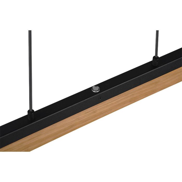 Holz Pendelleuchte Braun, Neville, 25W, 3000K LED, 3-stufig dimmbar