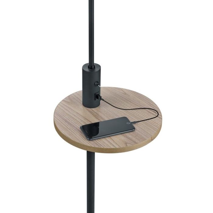Graue Stehlampe Modern, Logiso