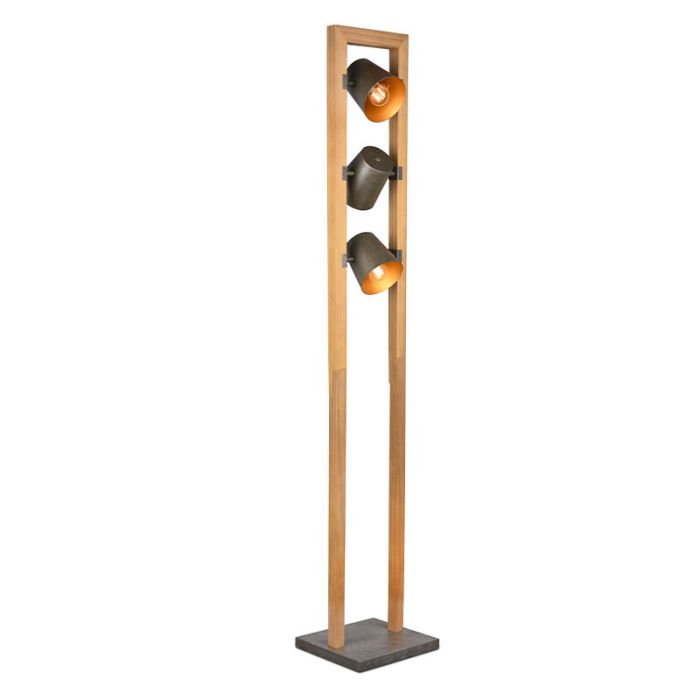 Nickel Leselampe Stehlampe Vintage, Keira, mit Schalter