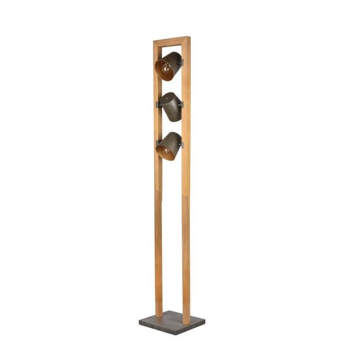 Nickel Leselampe Stehlampe Vintage, Keira, mit Schalter