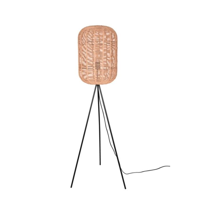 Schwarze Stativlampe Modern, Elham, mit Schalter