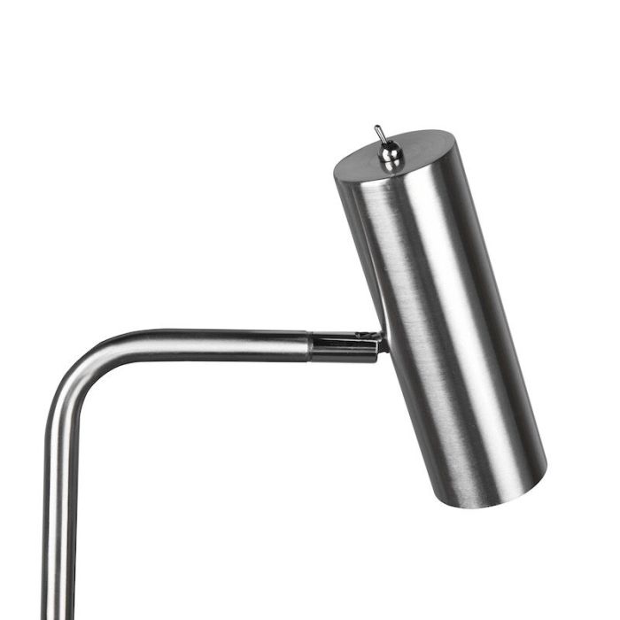 Nickel Stehlampe Modern, Kaso, mit Schalter