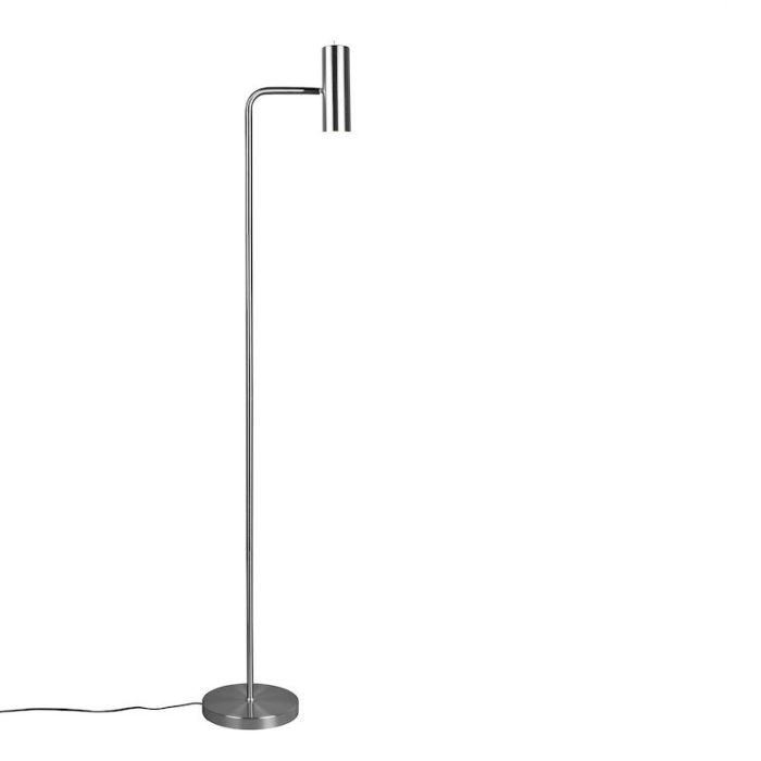 Nickel Stehlampe Modern, Kaso, mit Schalter