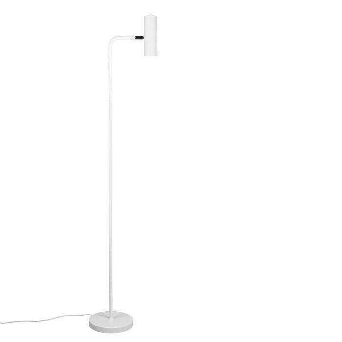 Weiße Stehlampe Modern, Kaso, mit Schalter