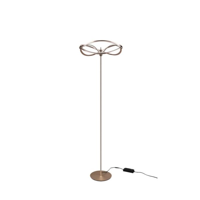 Messing Stehlampe Modern, Remy, 31W, 3000K LED, mit Schalter