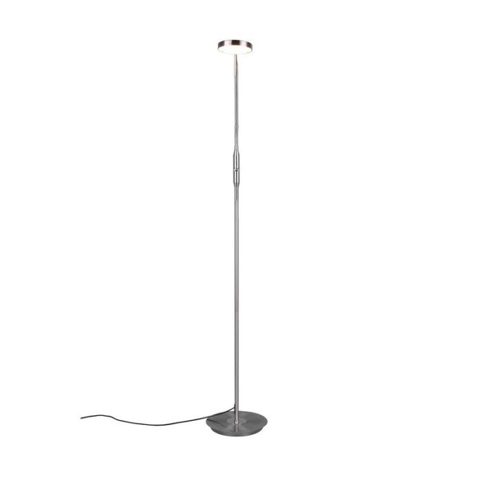 Nickel Bogenlampe Modern, Bilge, 12W, in Lichtfarbe einstellbare LED, mit Schalter