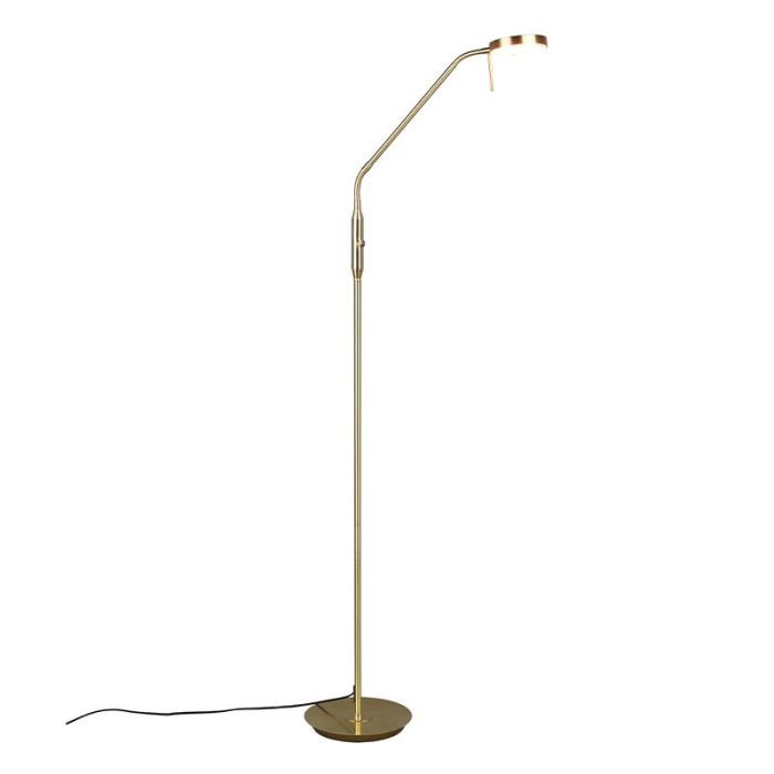 Messing Bogenlampe Modern, Bilge, 12W, in Lichtfarbe einstellbare LED, mit Schalter