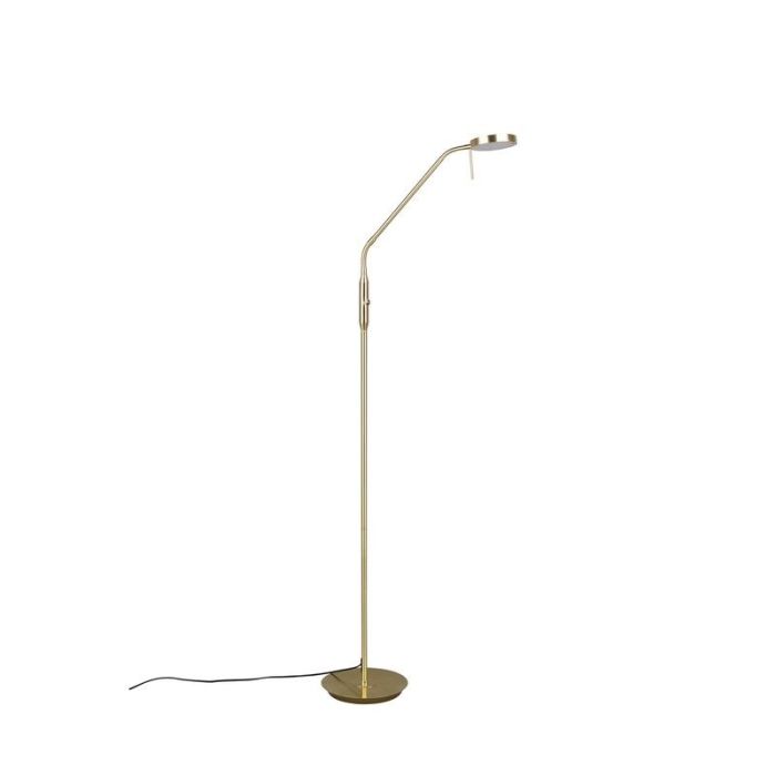 Messing Bogenlampe Modern, Bilge, 12W, in Lichtfarbe einstellbare LED, mit Schalter