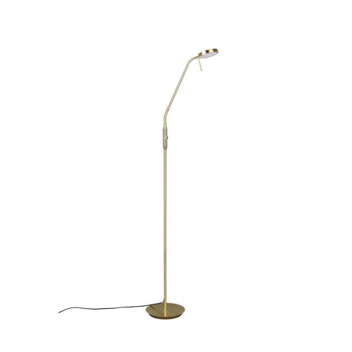 Messing Bogenlampe Modern, Bilge, 12W, in Lichtfarbe einstellbare LED, mit Schalter