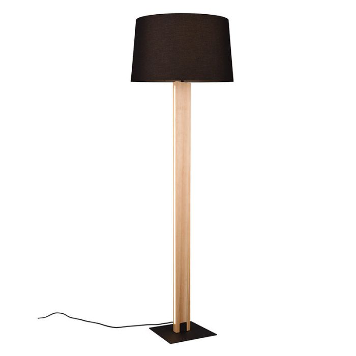 Schwarze Stehlampe Modern, Radia, 3000K LED, mit Touch-Dimmer