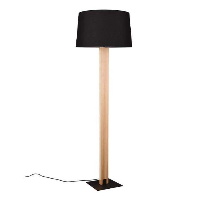 Schwarze Stehlampe Modern, Radia, 3000K LED, mit Touch-Dimmer