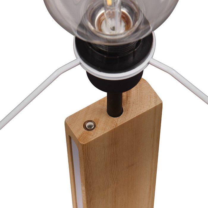 Schwarze Stehlampe Modern, Radia, 3000K LED, mit Touch-Dimmer