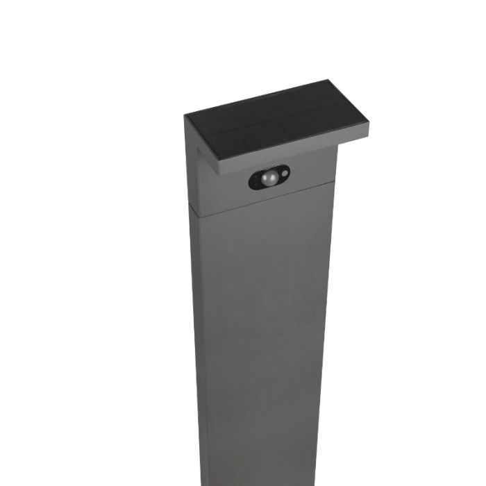 Anthrazit Solar Wegeleuchte Modern, Nesrin, 5W, White Switch LED, IP65