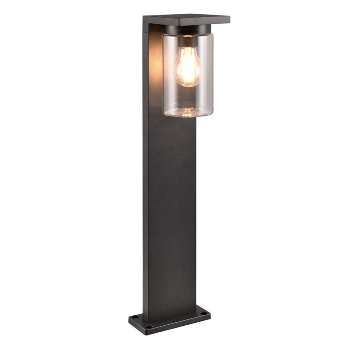 Schwarze Wegeleuchte mit Dämmerungsmelder Modern, Yves, IP44