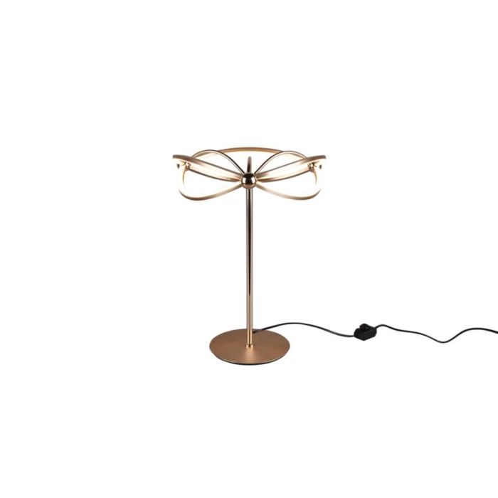 Messing Tischleuchte Modern, Remy, 20W, 3000K LED, mit Schalter