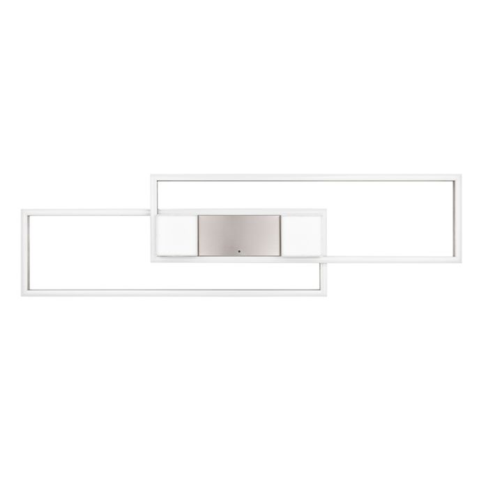 Nickel Deckenlampe Design, Sohaib, 37W, warm- bis kaltweiß einstellbare LED, 3-stufig dimmbar