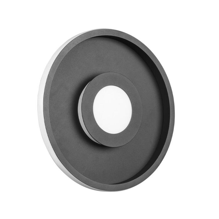 Schwarze Badezimmer Deckenleuchte Modern, Kayla, 28W, 3000K LED, IP44