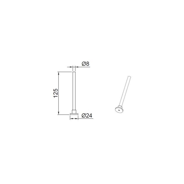 Aufhängung 2-Phasen-Schienenbeleuchtung, 12,5 cm, grau
