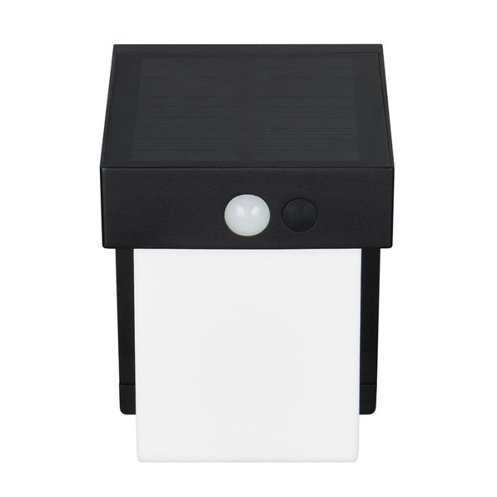 Schwarze Solar Außen Wandleuchte Modern, Kadija, 5,5W, 4000K LED, IP44