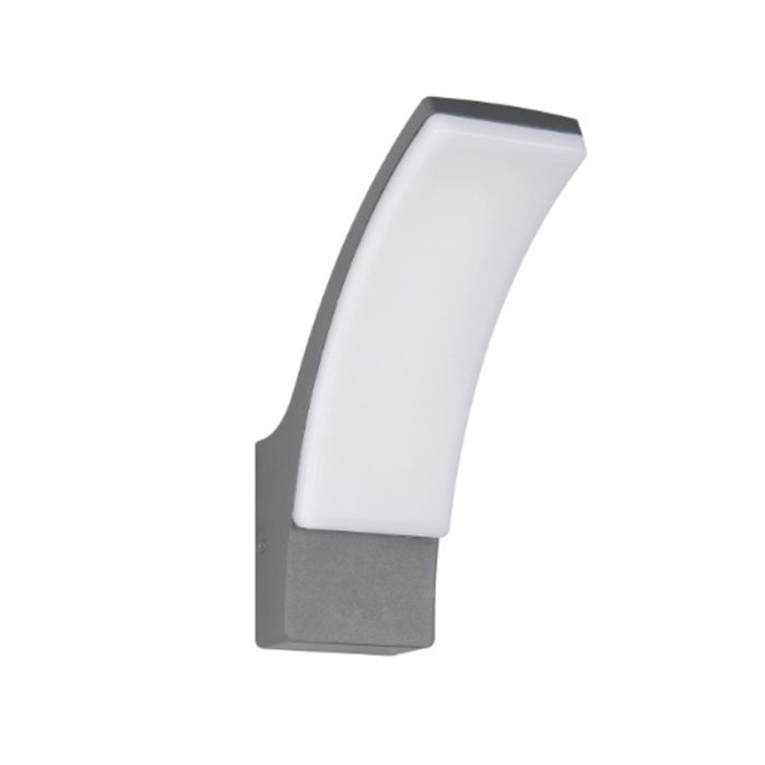 Anthrazit Außenleuchte Modern, Popke, 12,5W, 4000K LED, IP44