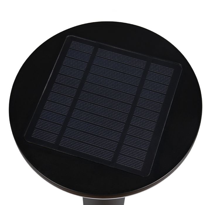 Schwarze Solar Außen Wandleuchte Modern, Nebahat, 3W, 4000K LED, IP44