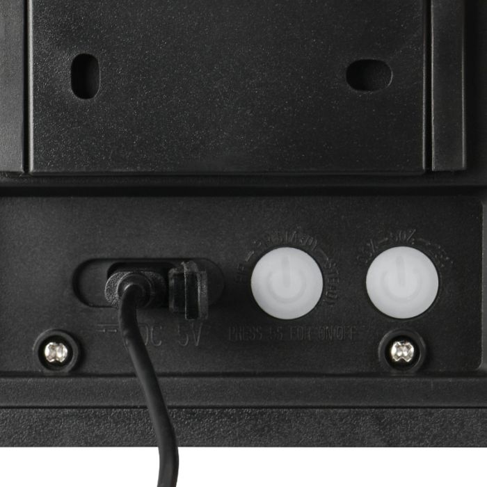 Schwarze Solar Außen Wandleuchte Modern, Nefise, 8W, 4000K LED, IP44