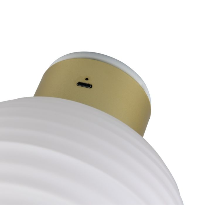 Messing aufladbare Wandleuchte Modern, Walid, 1,5W, 3000K LED, 3-stufig dimmbar