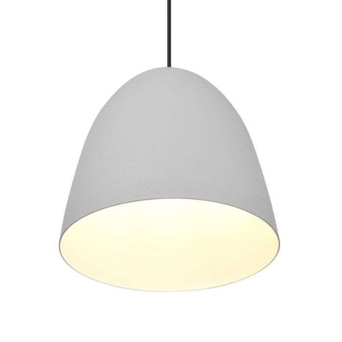 Graue Pendelleuchte Halbkugel Modern, Ingmar