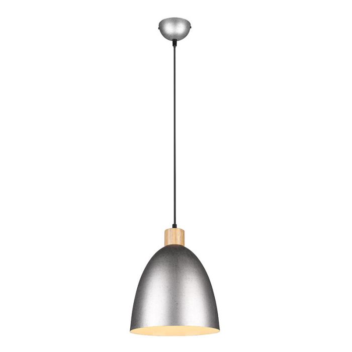 Nickel Pendelleuchte Metall, Casparus