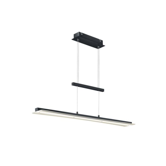 Schwarze Pendelleuchte Modern, Port, 18W, warm- bis kaltweiß einstellbare LED