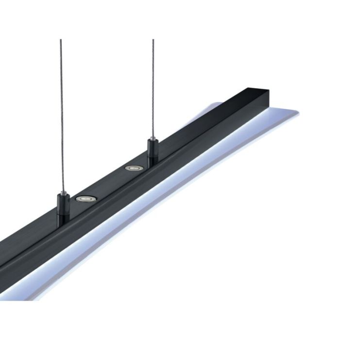 Schwarze Pendelleuchte Modern, Port, 18W, warm- bis kaltweiß einstellbare LED
