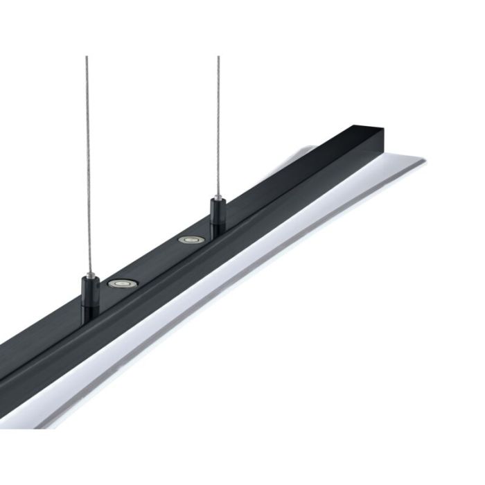 Schwarze Pendelleuchte Modern, Port, 18W, warm- bis kaltweiß einstellbare LED