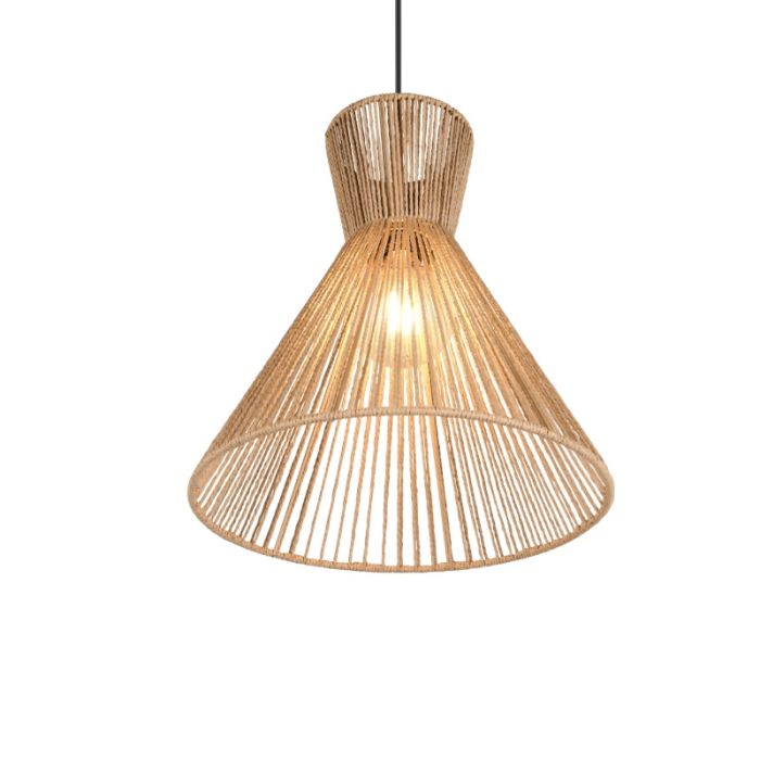 Papier Pendelleuchte Braun, Ramazan