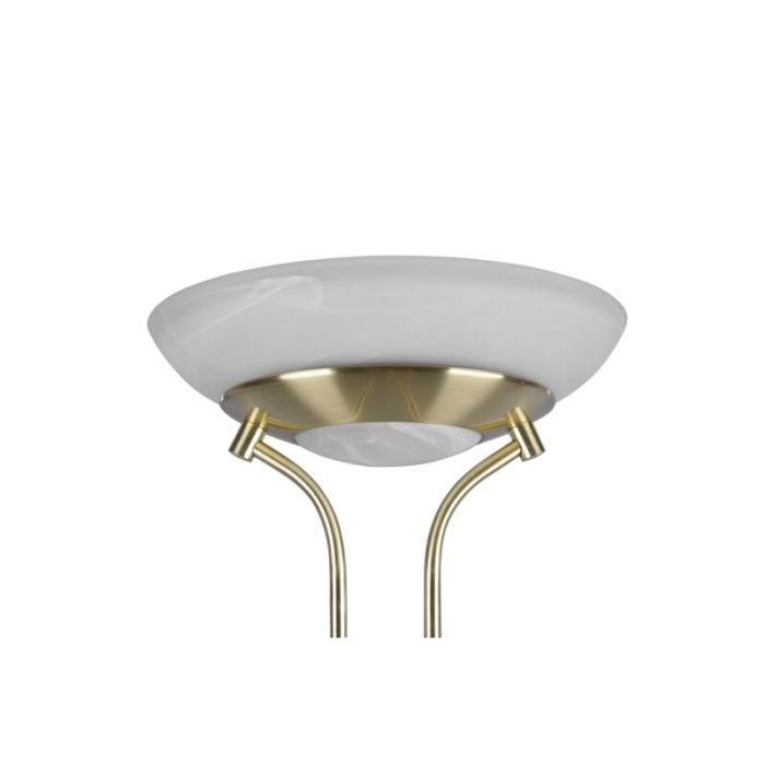 Messing Leselampe Stehlampe Modern, Fredrika, 27W, 3000K LED, mit Touch-Dimmer