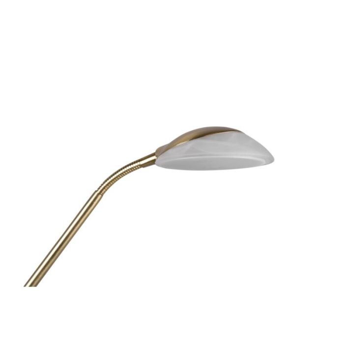 Messing Leselampe Stehlampe Modern, Fredrika, 27W, 3000K LED, mit Touch-Dimmer