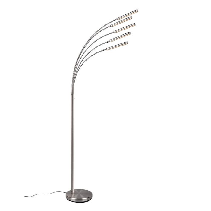 Nickel Stehlampe Modern, Ekram, 3,5W, 3000K LED, mit Schalter